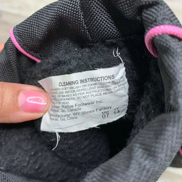 Tundra Girls Purple Black Snow Boots Size 13 Quebe - Picture 9 of 9